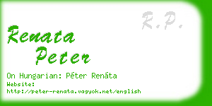 renata peter business card